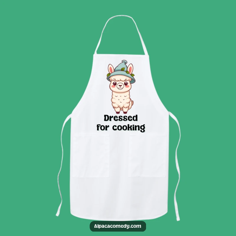 Funny Kawaii Alpaca Hat Apron - Stylish Kitchen Humor