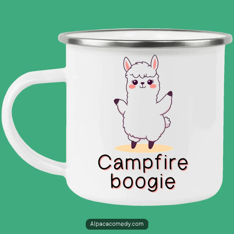 Funny Kawaii Alpaca Dance Camping Mug - Adventure & Humor