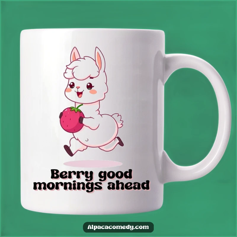 Funny Alpaca Berry Skip Mug: A Joyful Alpaca Gift for Berry Lovers