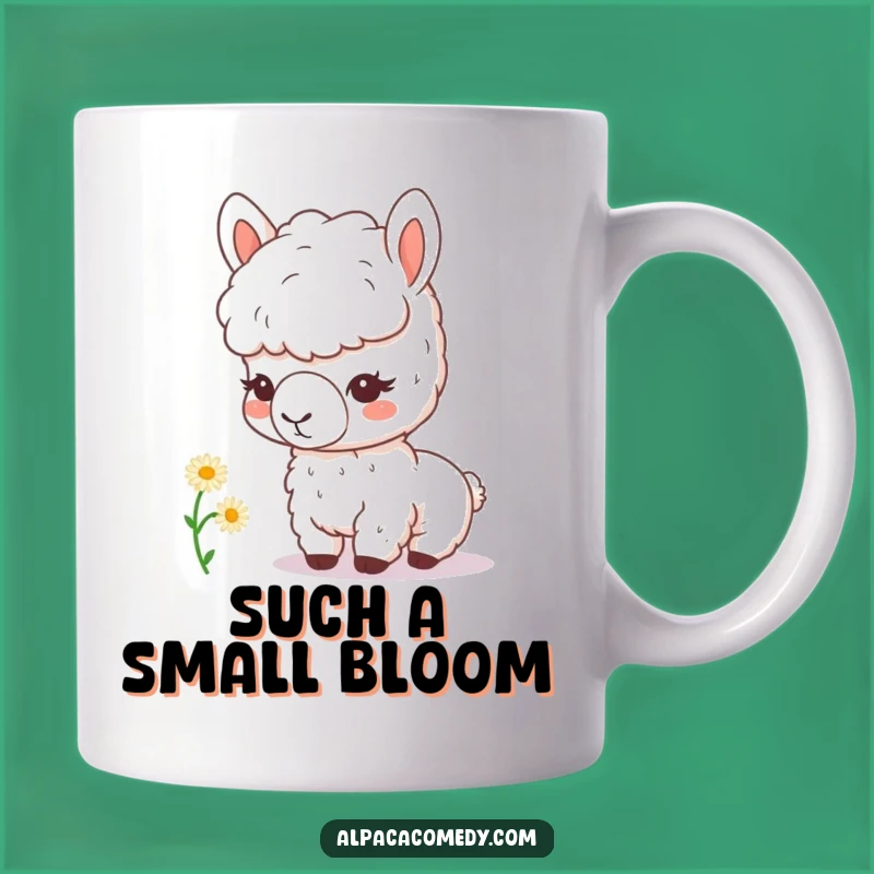 Funny Kawaii Alpaca Daisy Inspection Mug - Perfect Gift for Alpaca Lovers