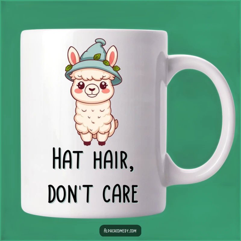 Funny Kawaii Alpaca Hat Mug - Cute & Stylish Humorous Gift
