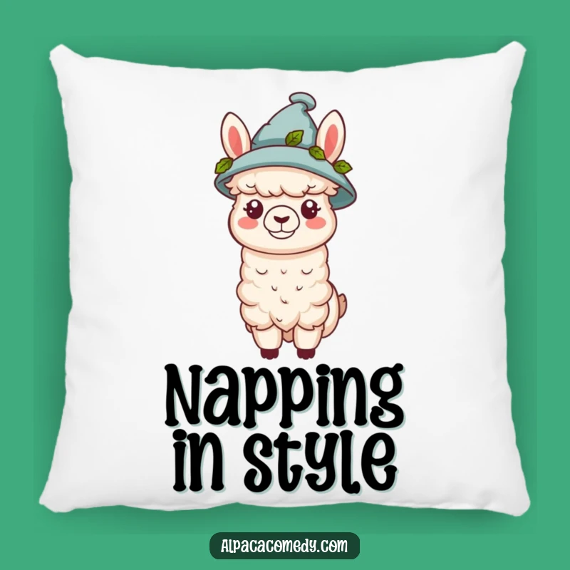 Funny Kawaii Alpaca Hat Pillow - Soft & Stylish Comfort