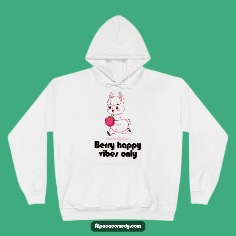 Funny Alpaca Berry Hoodie: Cozy and Humorous Sweatshirt for Happy Souls