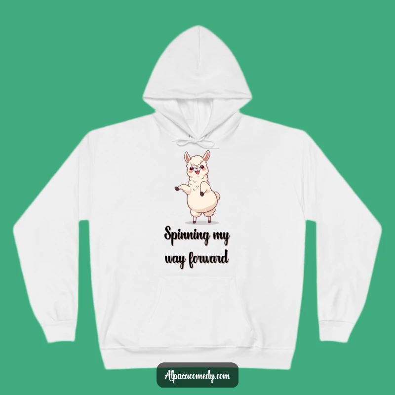 Funny Alpaca Cartwheel Hoodie: Cozy and Hilarious Comedic Animal Wear