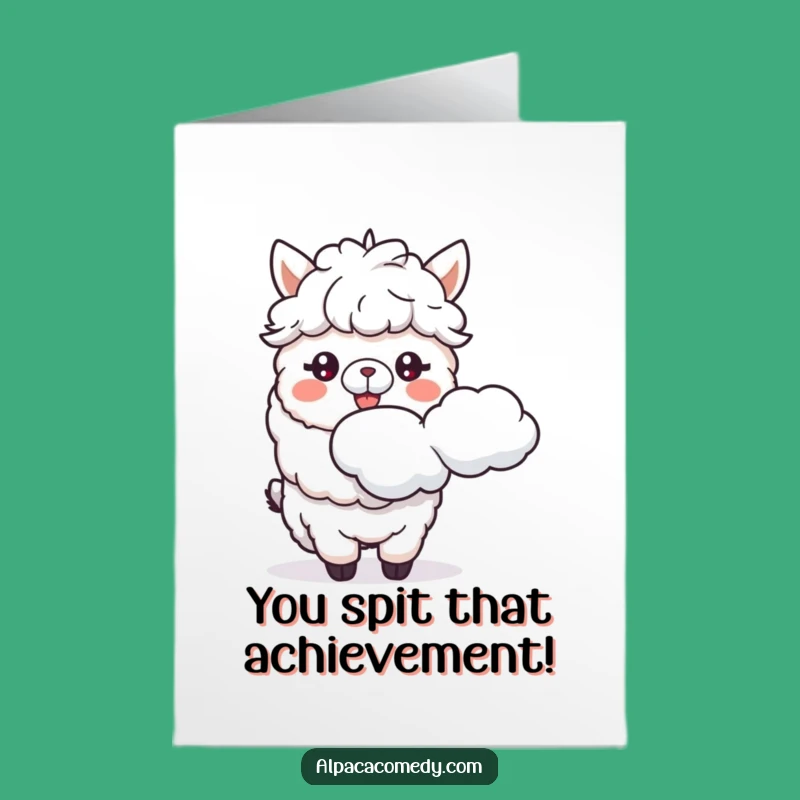 Congratulate someone with a twist using this free printable card and our uniquely talented alpaca. Easy to print at home for a memorable message.