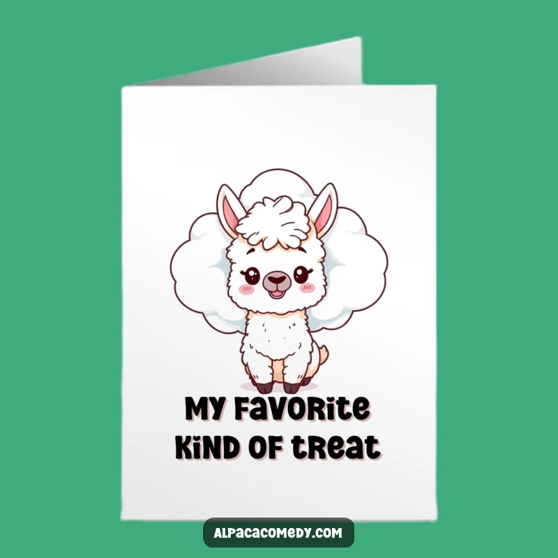 Free Printable Thank You Card: Cloud Alpaca, Funny Downloadable Gift