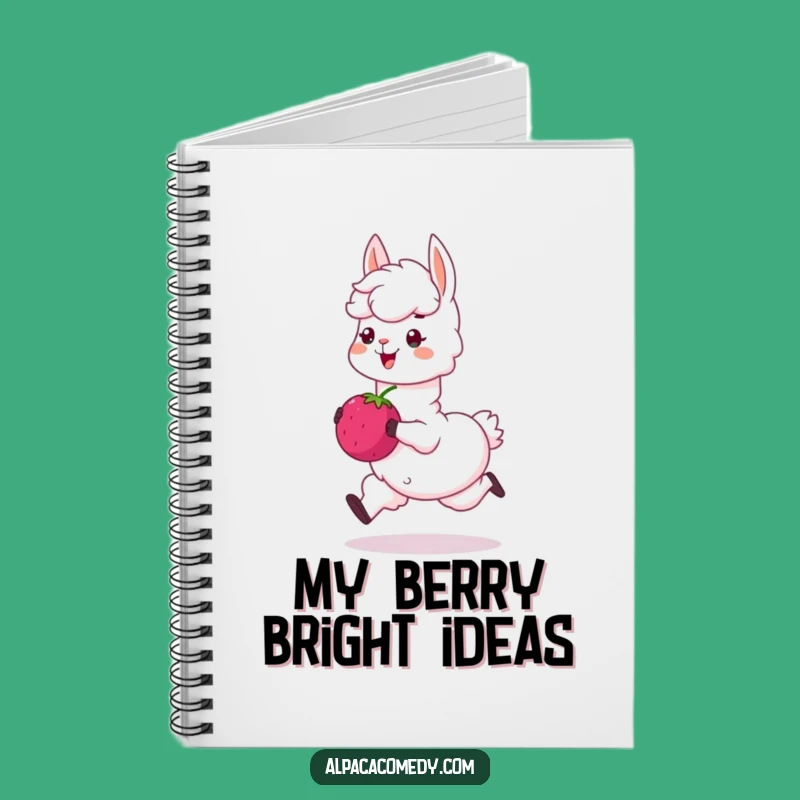 Funny Alpaca Berry Notebook: Journal Your Thoughts with Humorous Alpaca Art