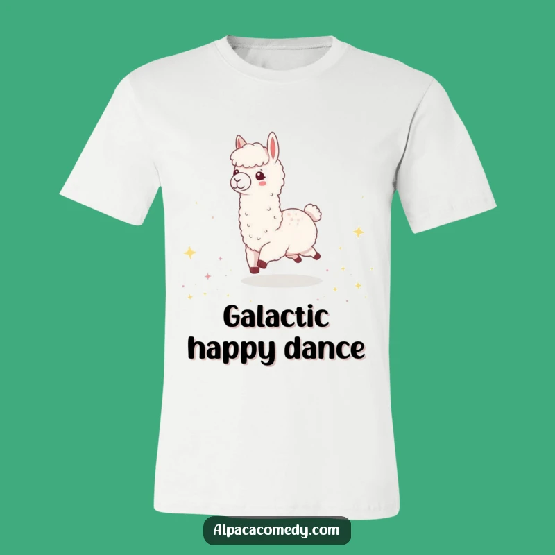 Funny Kawaii Alpaca Star Skip T-Shirt - Twinkle Toes!