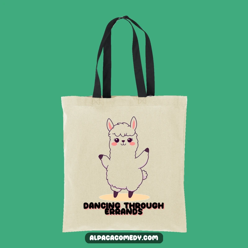 Funny Kawaii Alpaca Dance Tote Bag - Cute & Practical for Groovers
