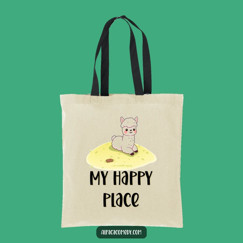 Funny Kawaii Alpaca Hill Slide Tote Bag - Cute & Practical Humor